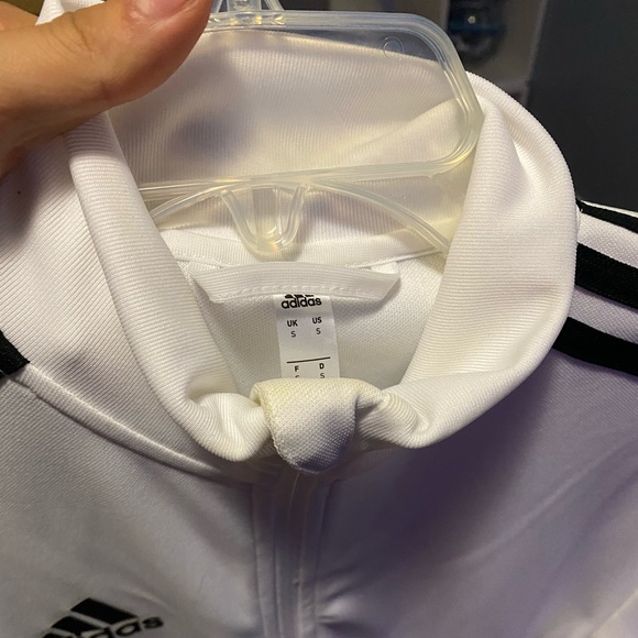 White Mens adidas sweater - Picture 3 of 3